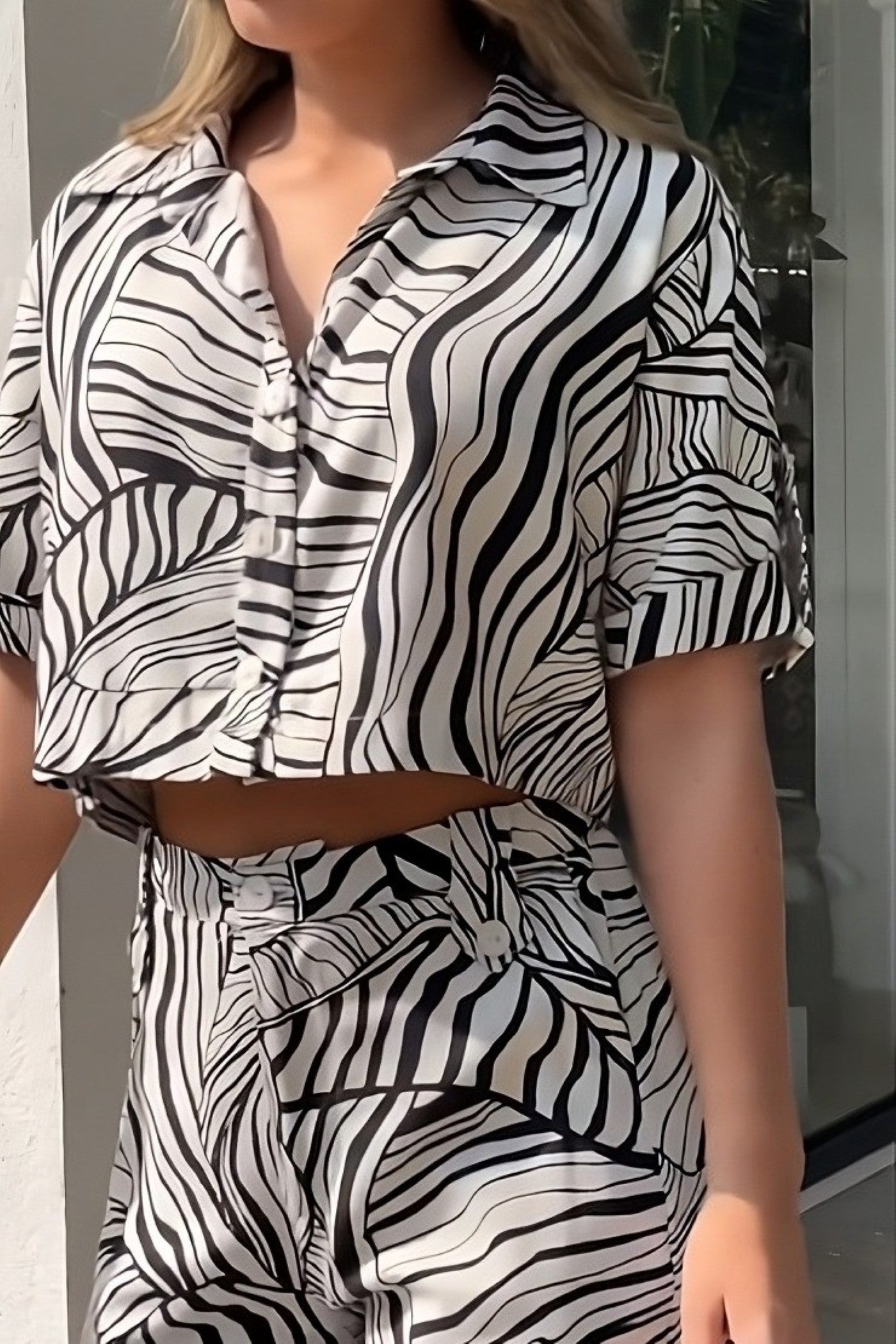 Safari Nights Zebra Print Wide-Leg Jumpsuit