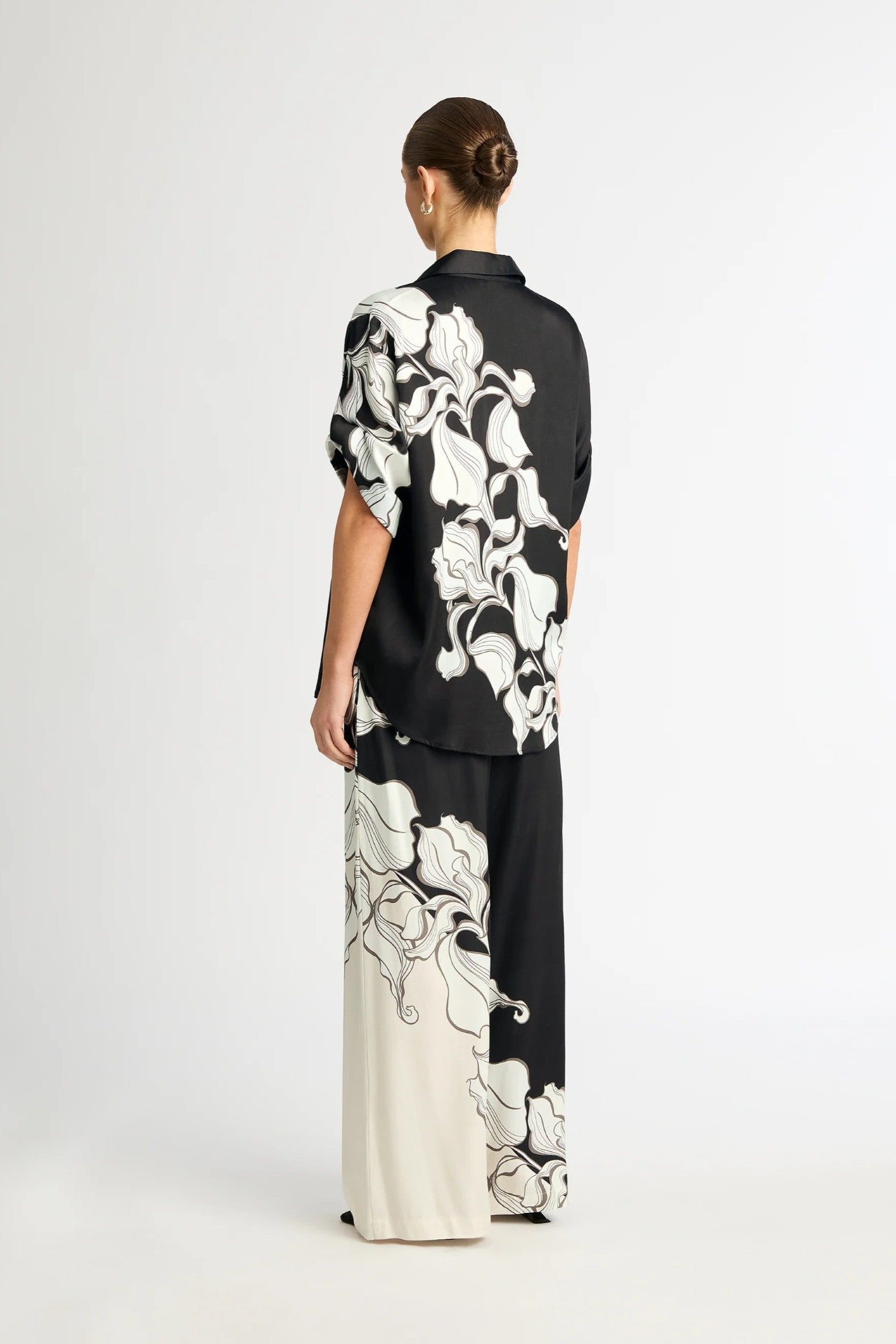 Midnight Marble Silk Co-ord Set