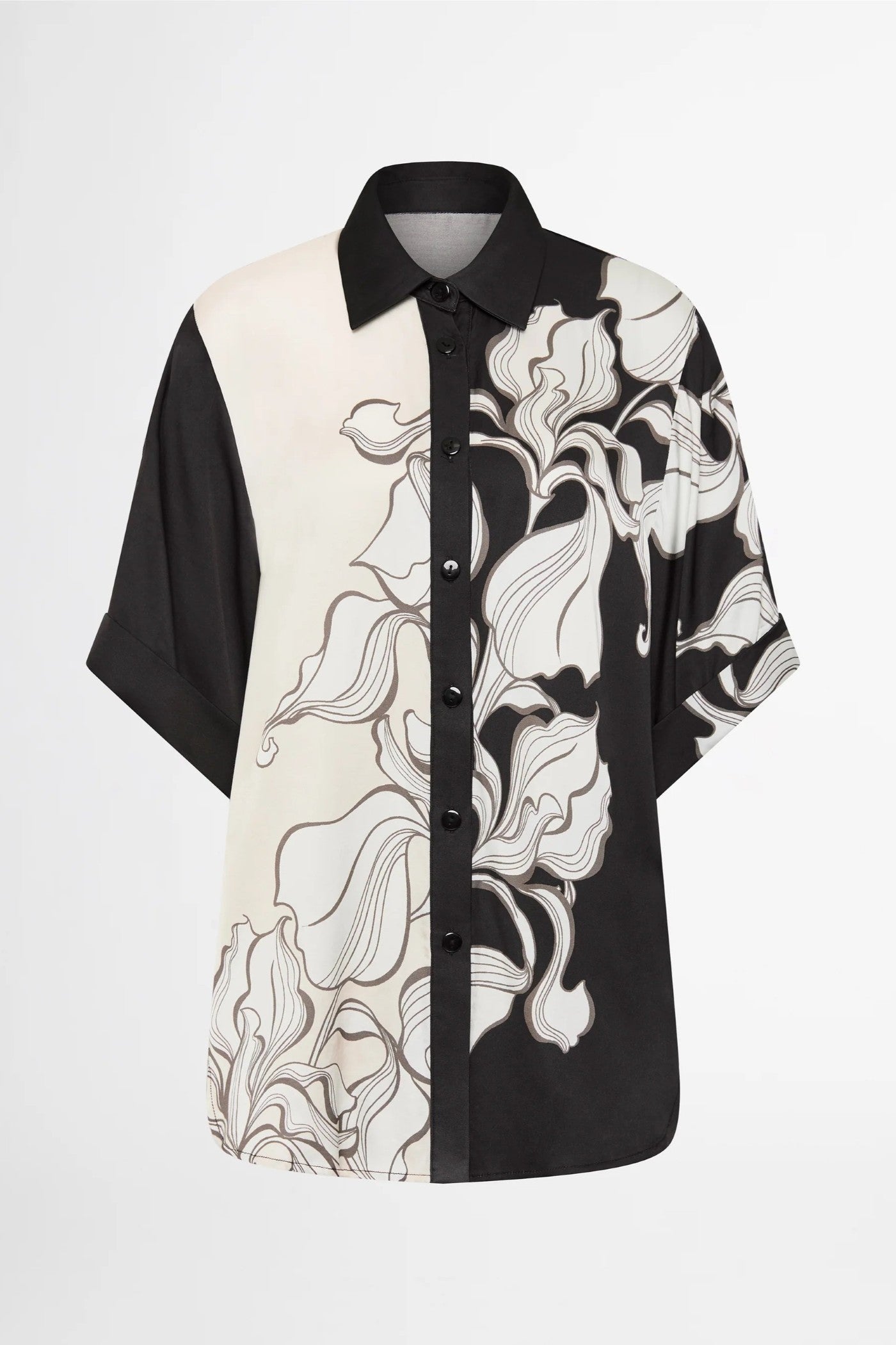 Midnight Marble Silk Co-ord Set