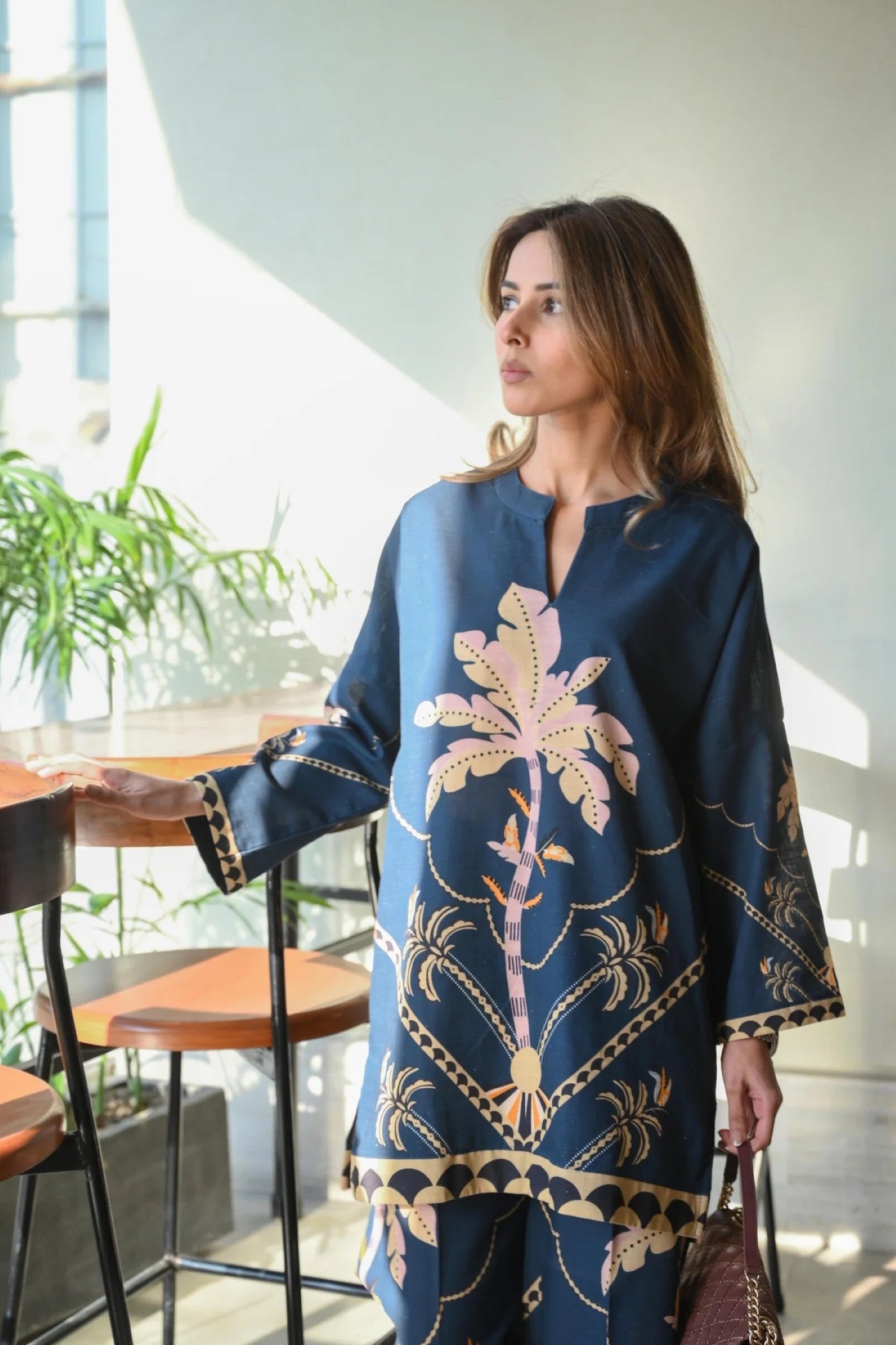 Sapphire Garden Luxury Co-ord Set