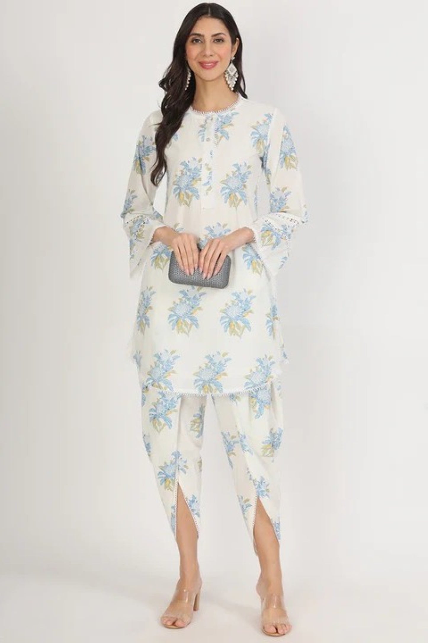 Pearl Dahlia Tulip-Hem Ensemble