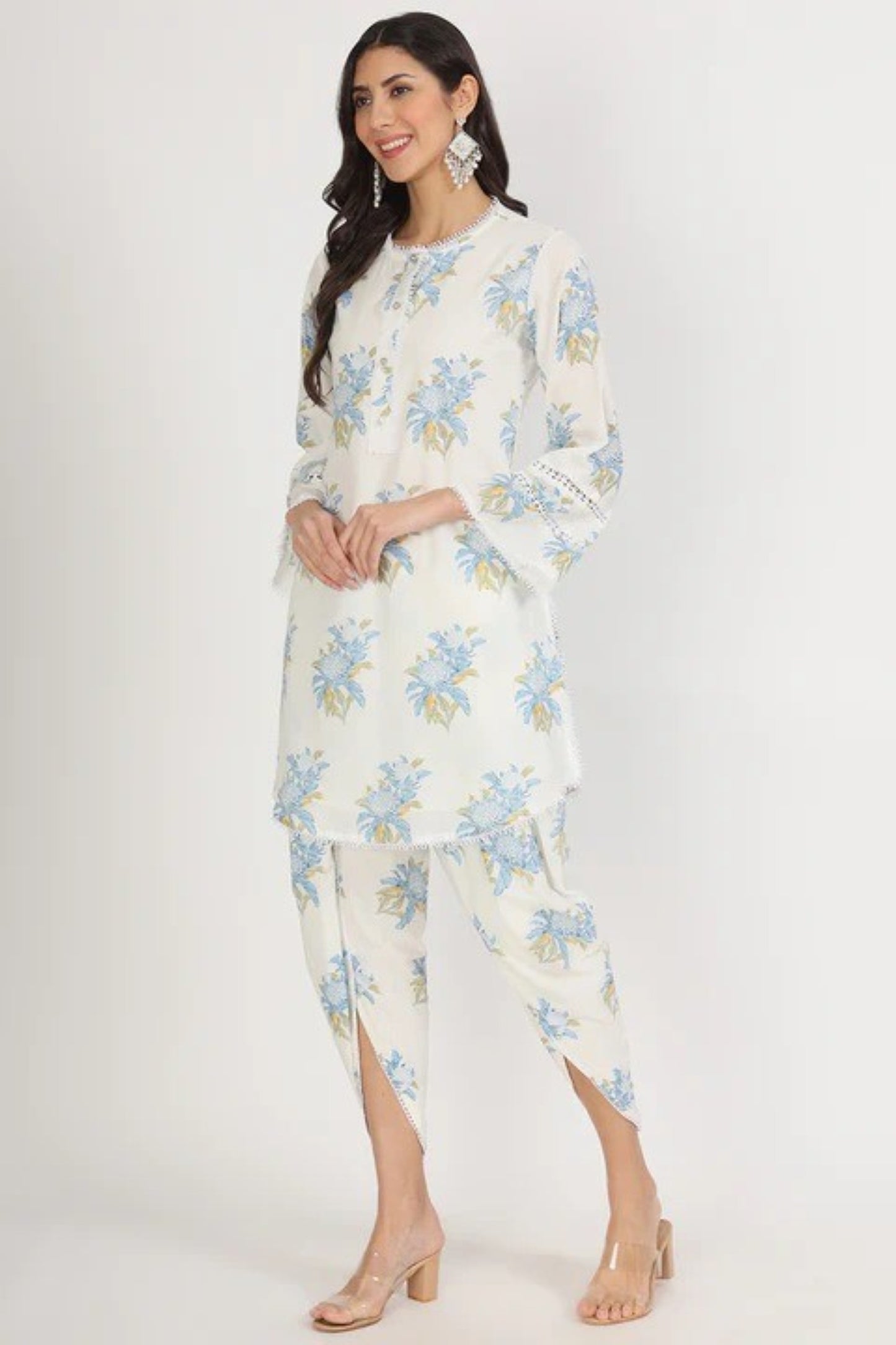Pearl Dahlia Tulip-Hem Ensemble