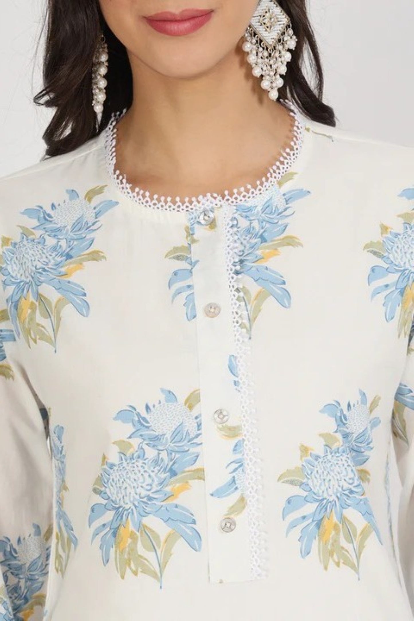 Pearl Dahlia Tulip-Hem Ensemble