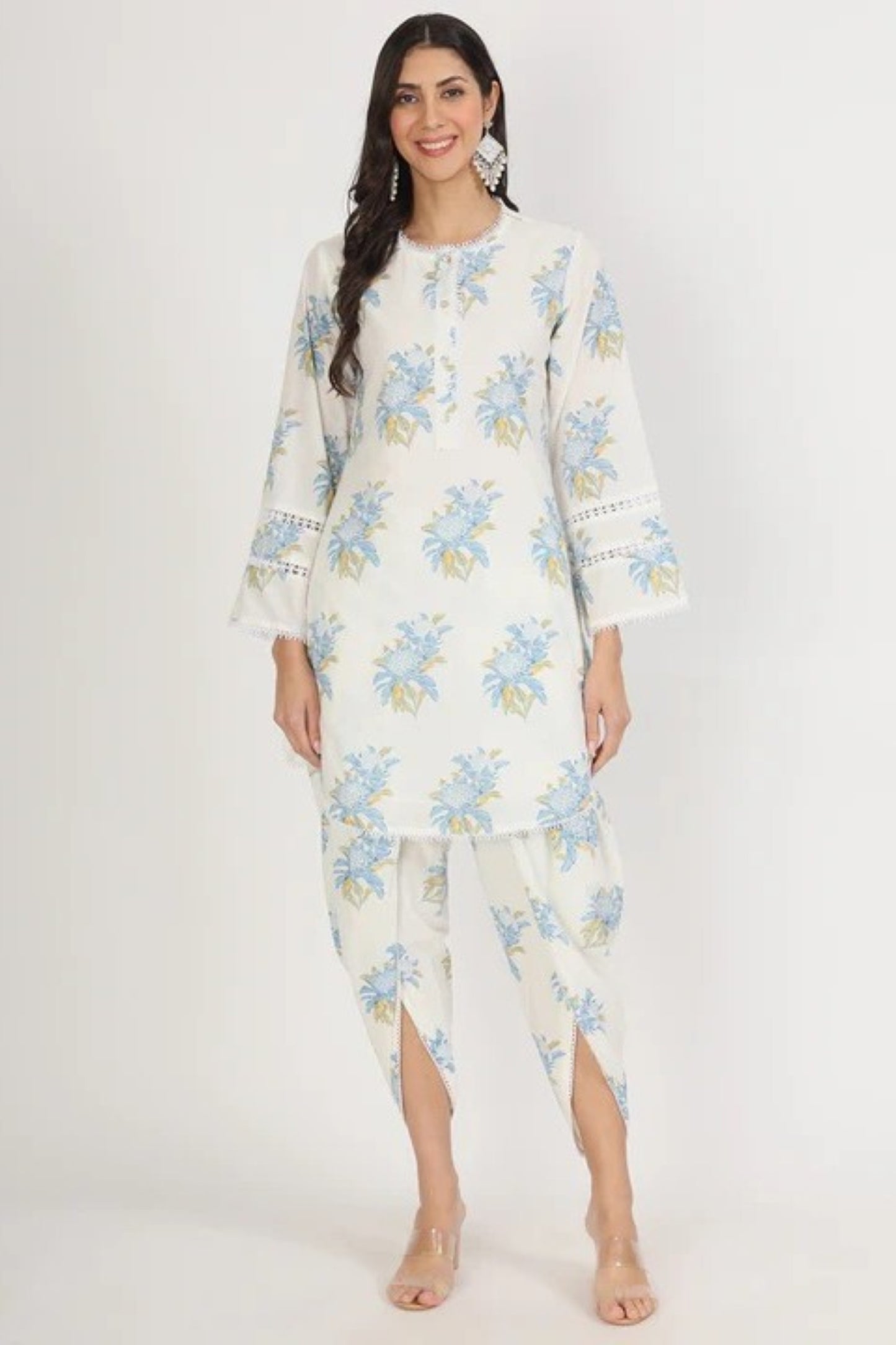 Pearl Dahlia Tulip-Hem Ensemble