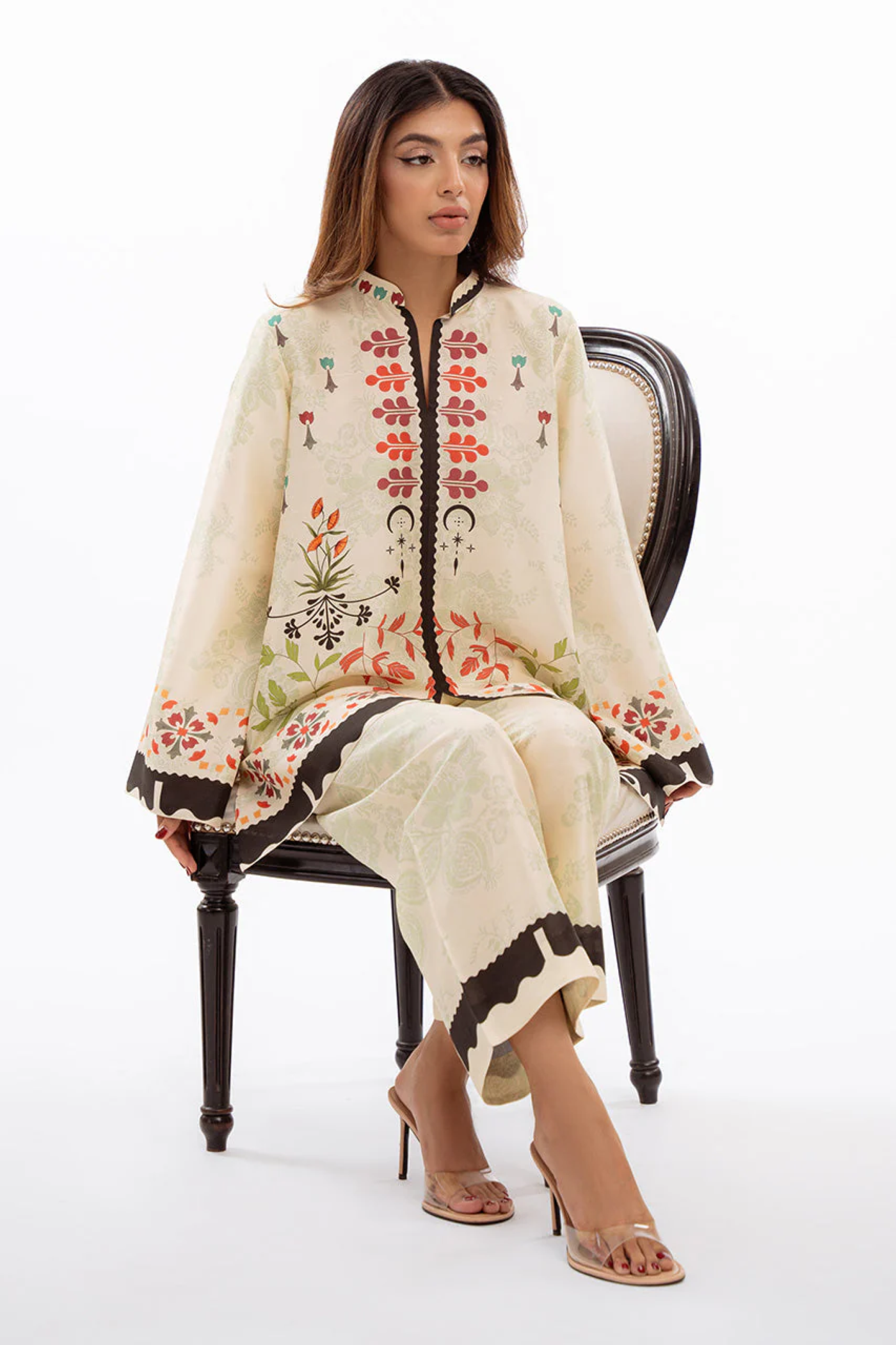 Spring Blossom Lace-trim Set