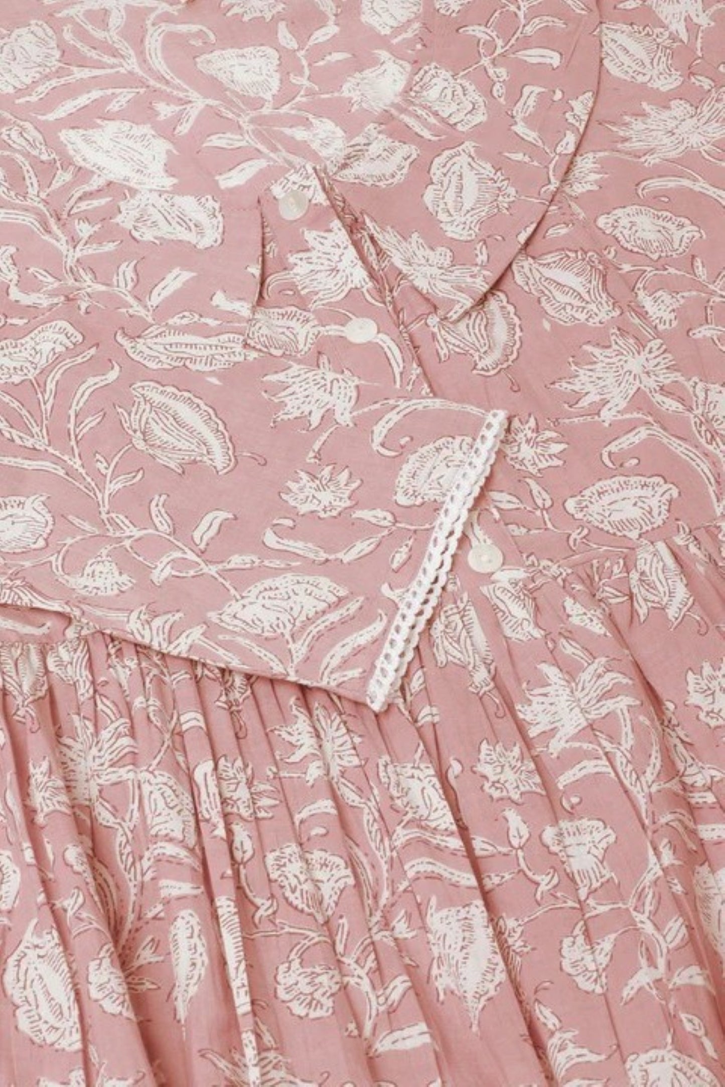 Dusty Rose Garden Tiered Prairie Dress