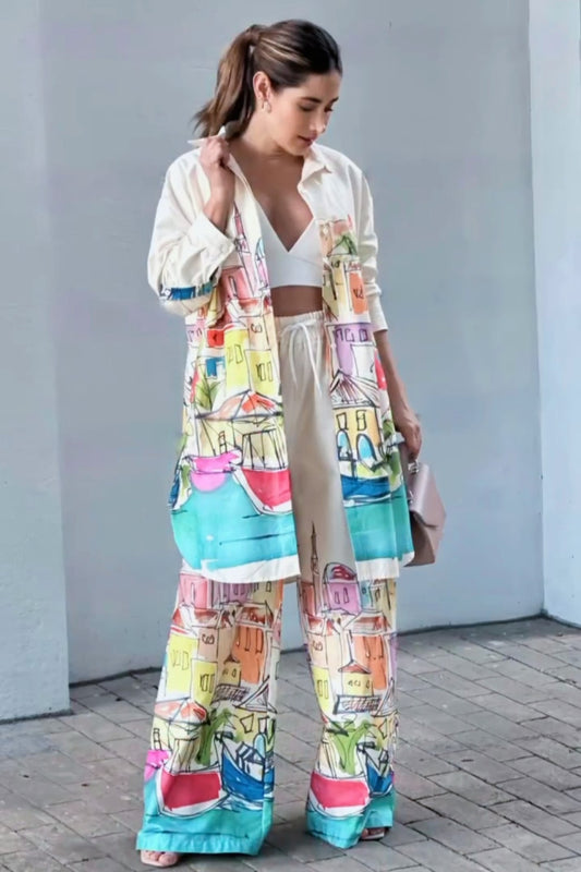 Tropical Paradise Flare Co-ord Set