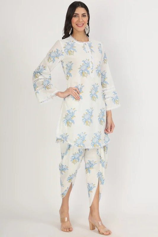 Pearl Dahlia Tulip-Hem Ensemble