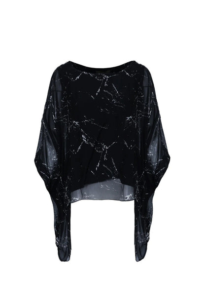 Evening Elegance Bell-Sleeve Top