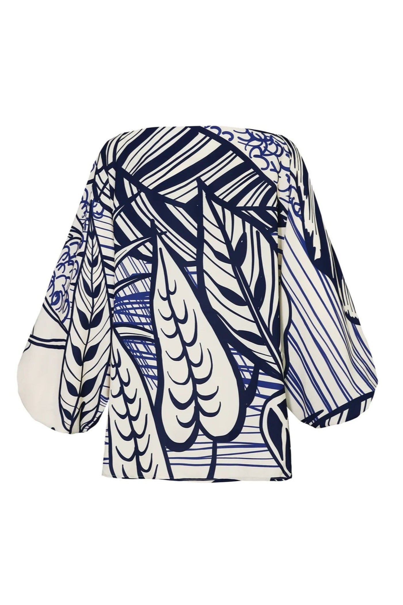 Coastal Breeze Geometric Pattern Kaftan Dress