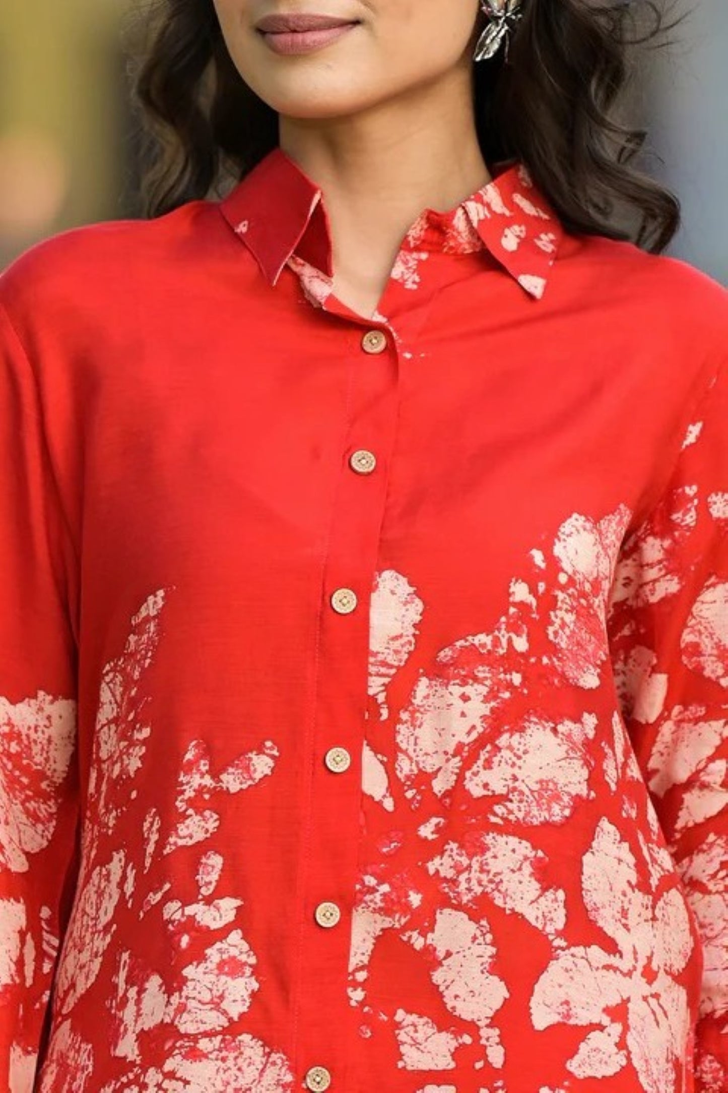 Scarlet Garden Silk Ensemble Coord