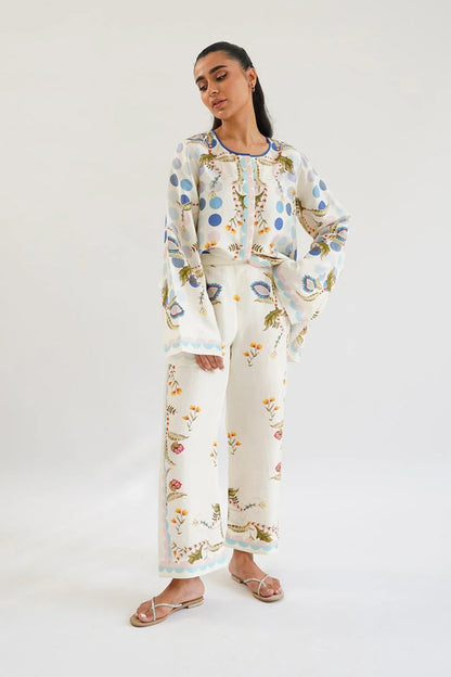 Spring Meadow Floral Pajama Set