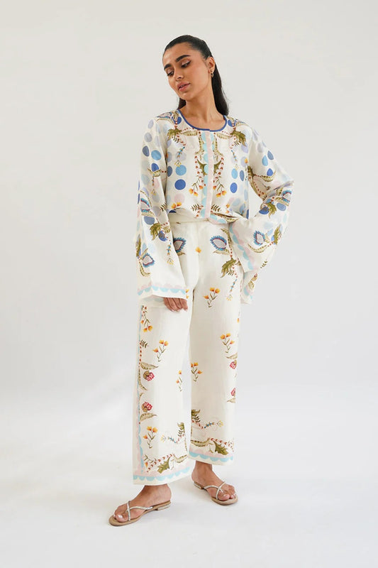 Spring Meadow Floral Pajama Set