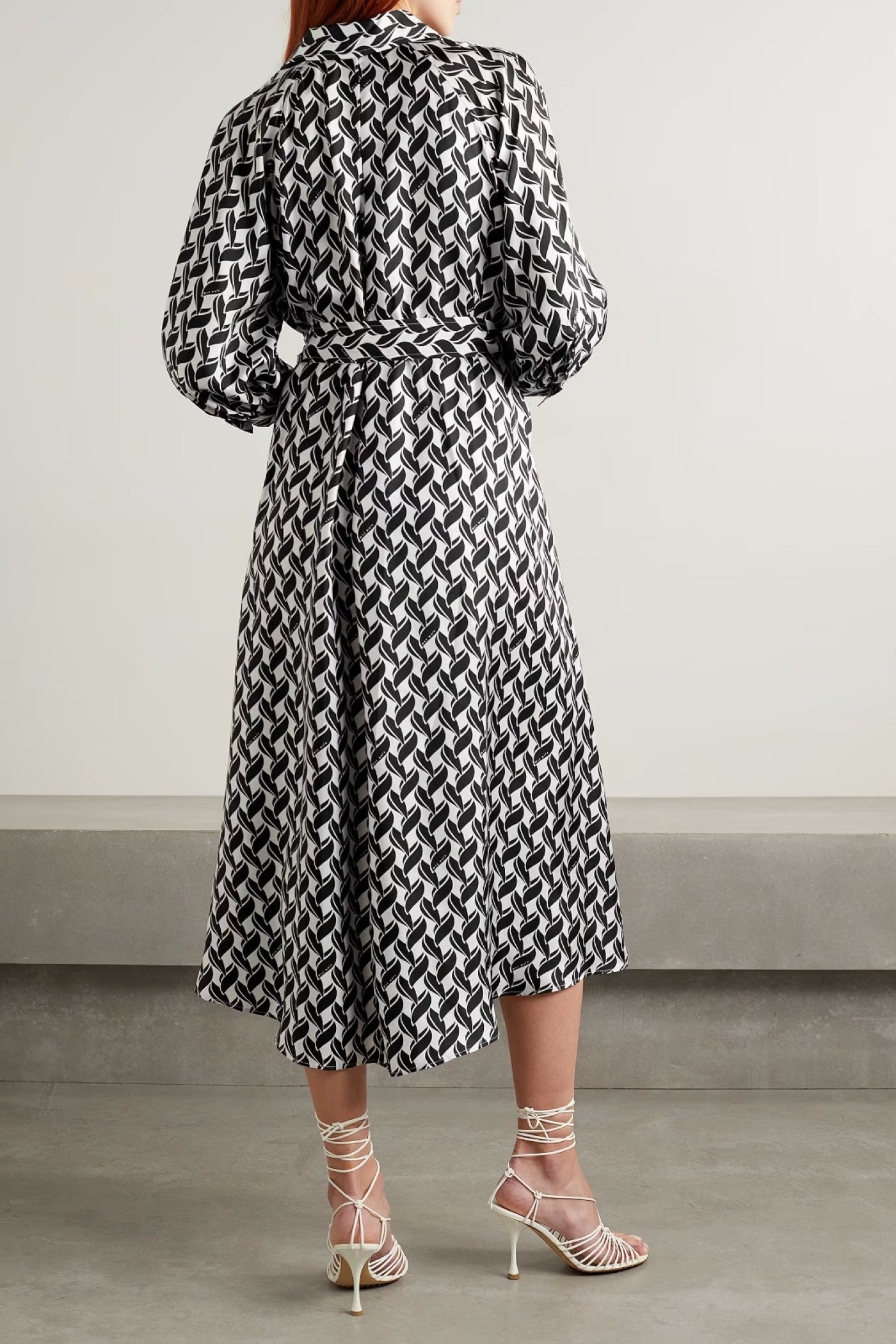 Monochrome Magic Midi Kaftan