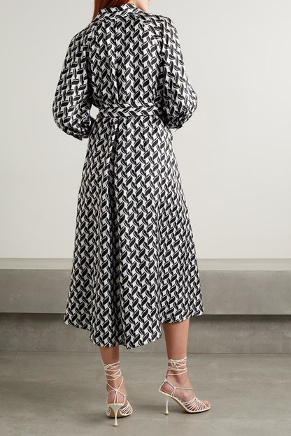 Monochrome Magic Midi Kaftan