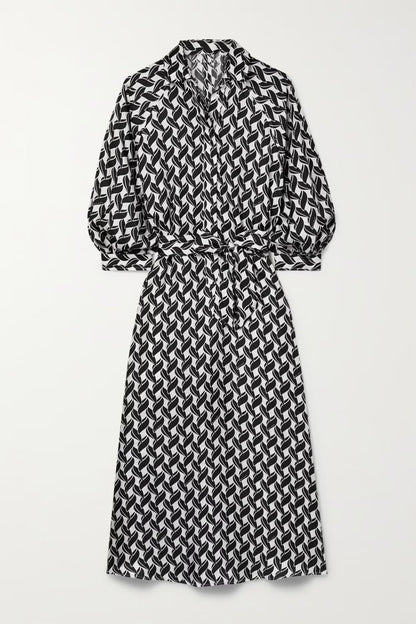 Monochrome Magic Midi Kaftan