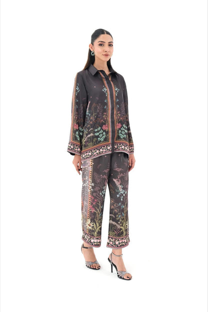 Twilight Floral Border Print Set Co-ord