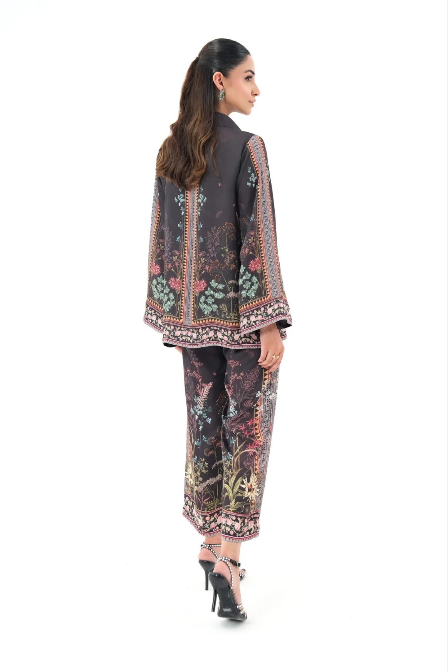 Twilight Floral Border Print Set Co-ord