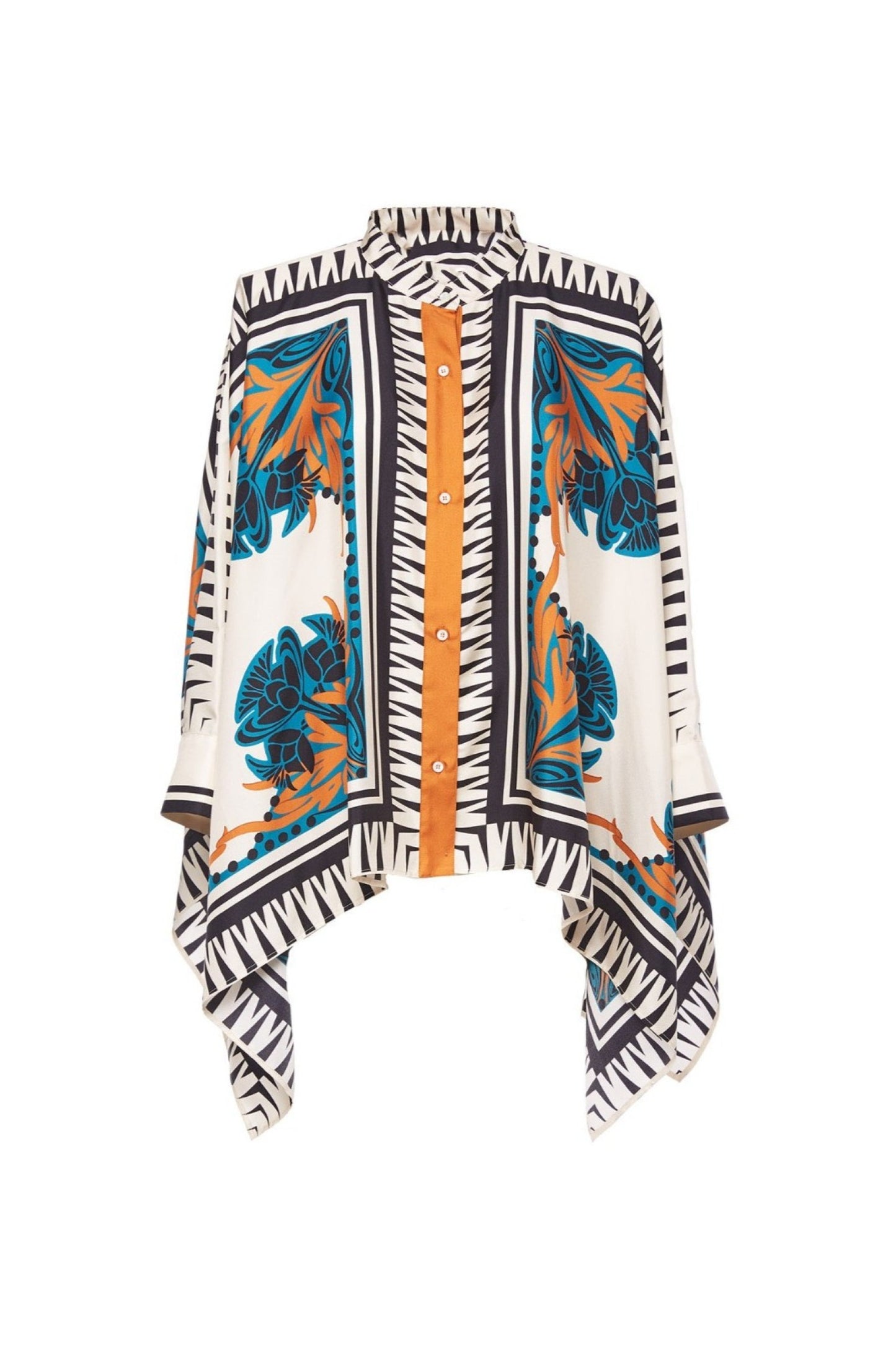Teal Lotus Kimono Palazzo Ensemble Co-ord