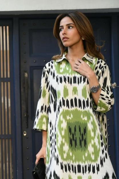 Emerald Ikat Co-ord Set