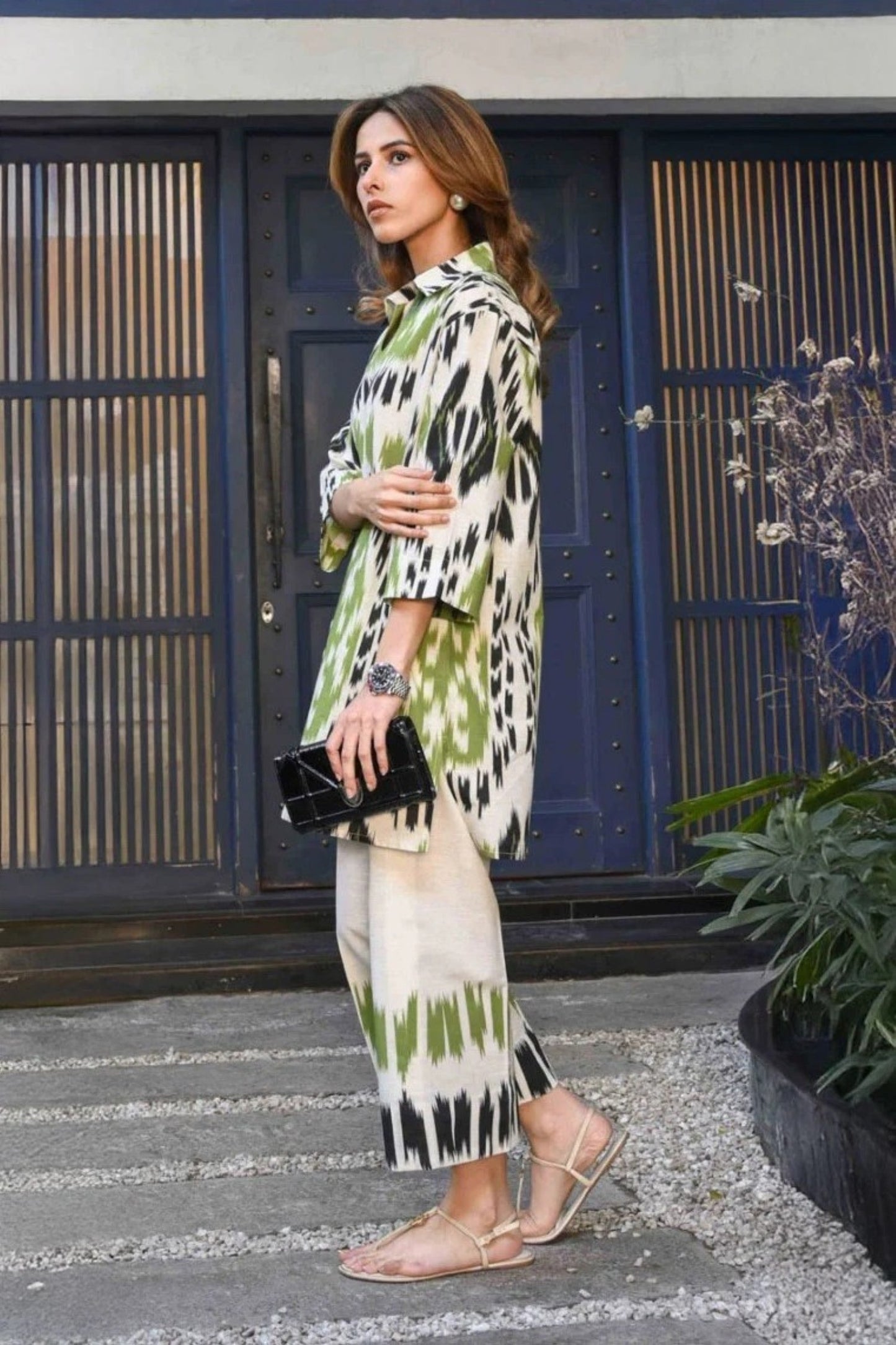 Emerald Ikat Co-ord Set
