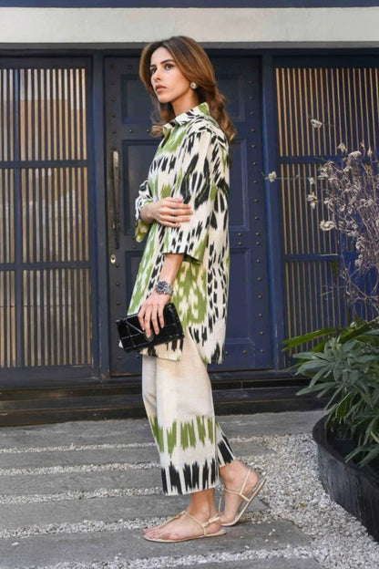 Emerald Ikat Co-ord Set