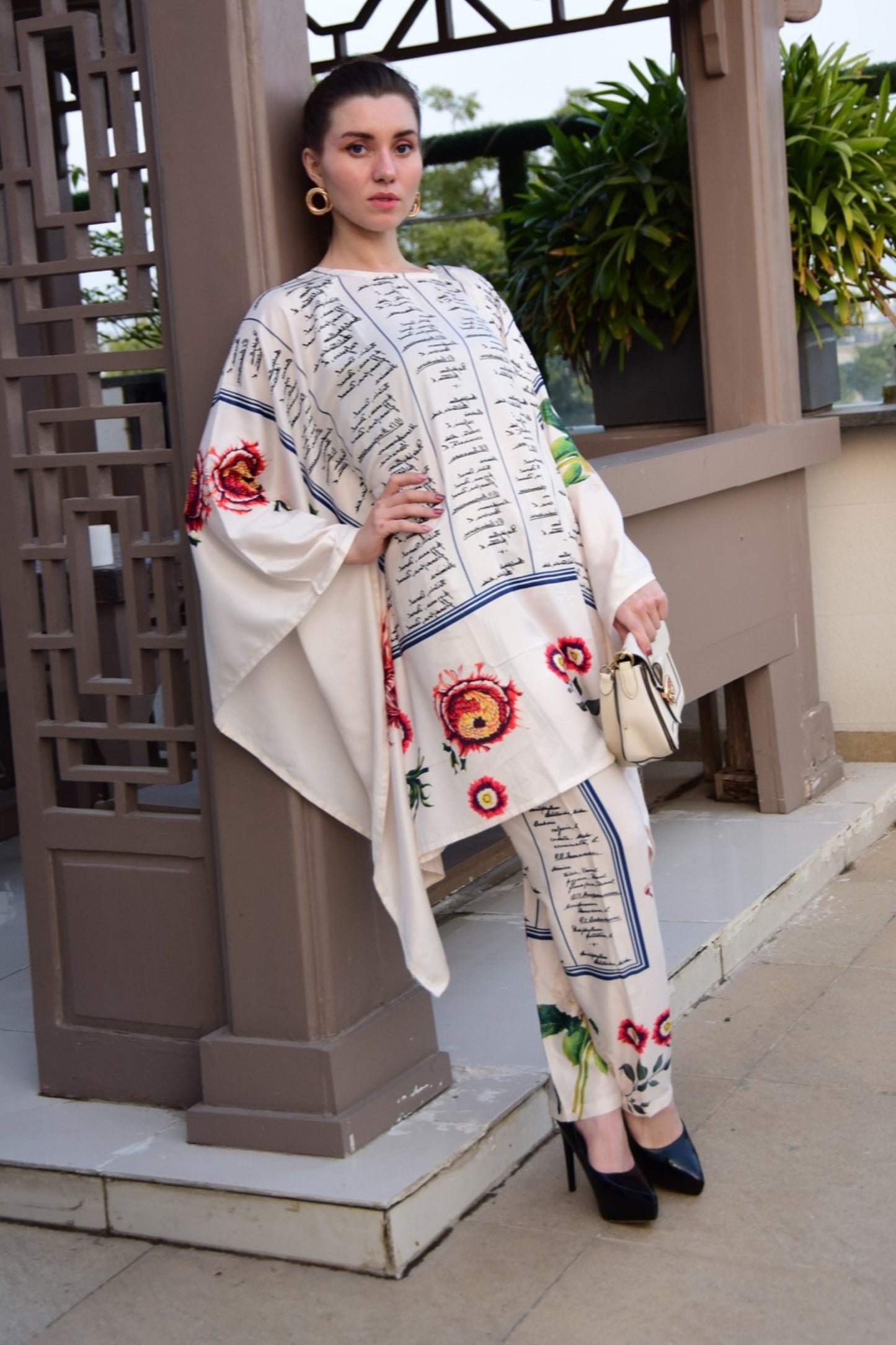 Poetic Script Garden Co-ord