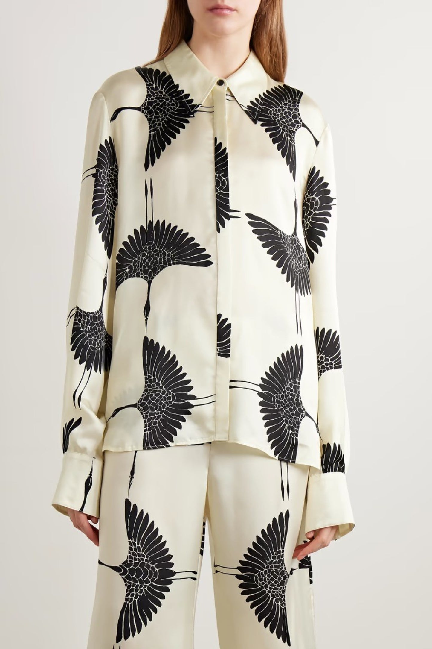 Flying Heron Monochrome Luxury Co-ord