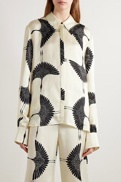 Flying Heron Monochrome Luxury Co-ord