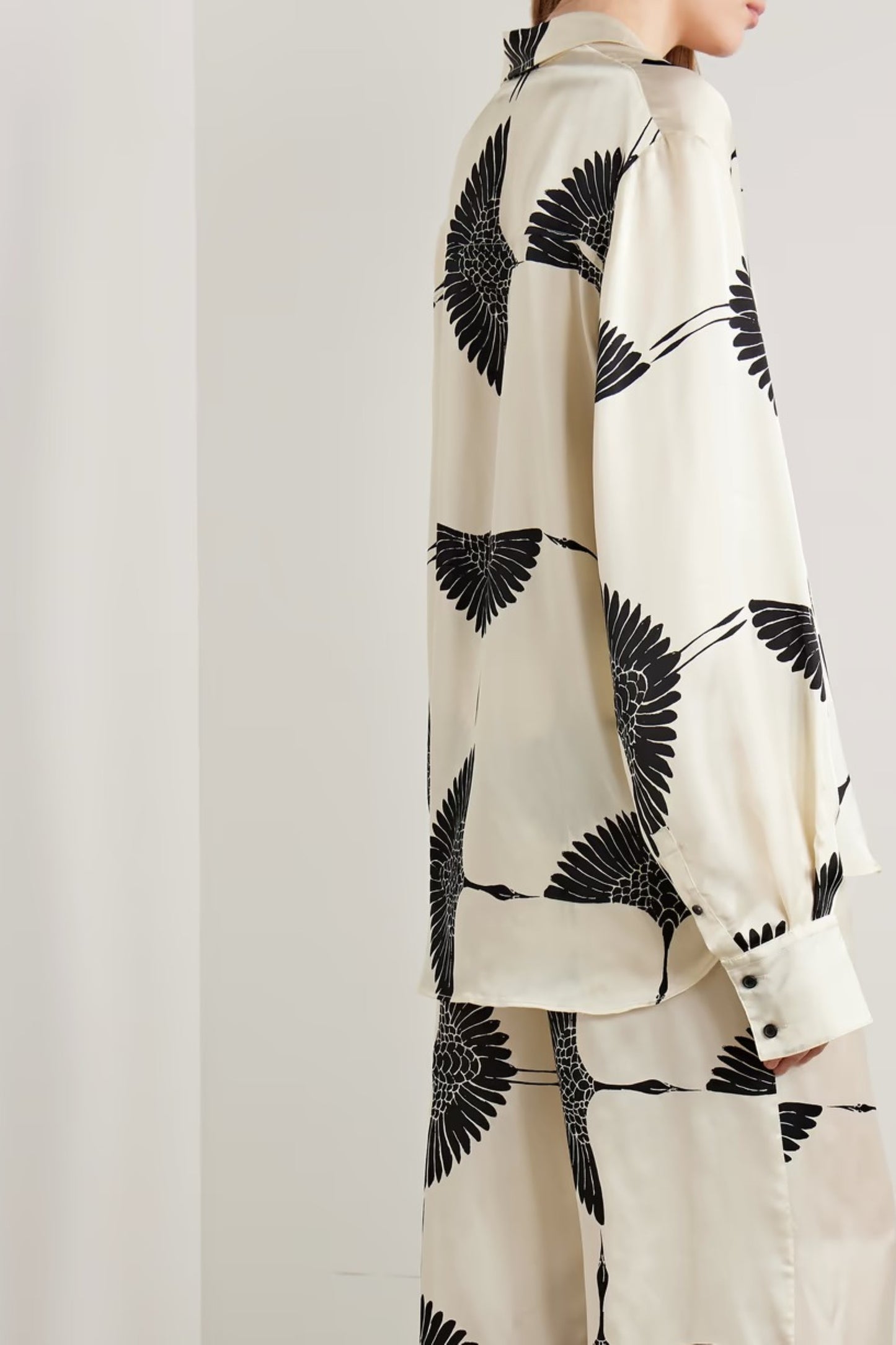 Flying Heron Monochrome Luxury Co-ord