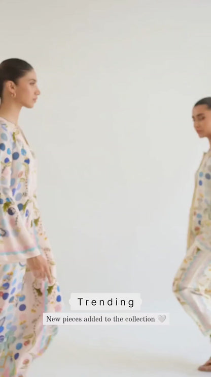 Spring Meadow Floral Pajama Set