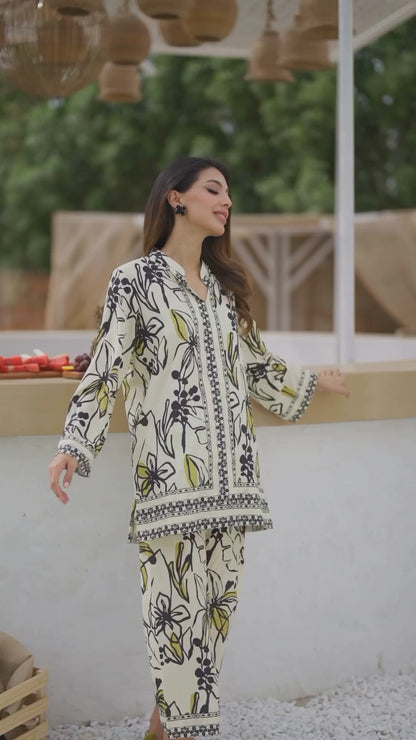 Vintage Baroque Print Co-ord Set