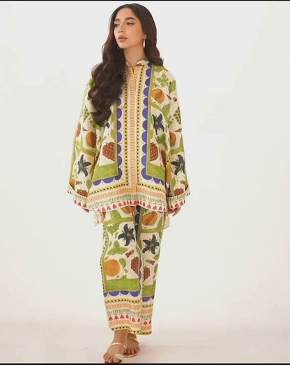 Sunshine Border Print Lounge Coordinates